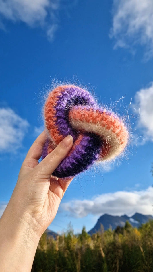 Trefoil Knot Fidget Toy/Sculpture Written Crochet Pattern w/ Chart/Diagram - Beta Version